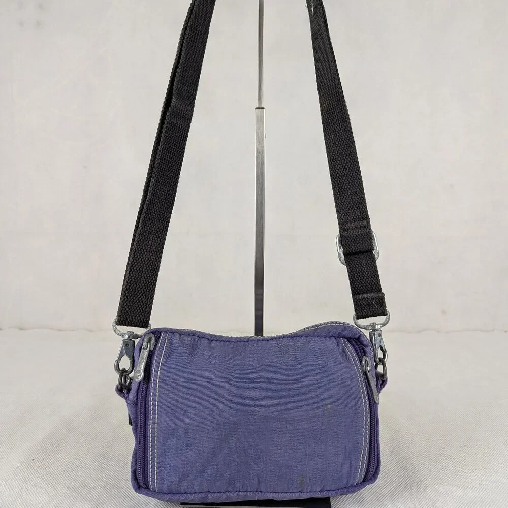 Kipling Merryl Crossbody Bag Purple Nylon -Clean Used - Buy It Now - Quick Ship! - Picture 2 of 12